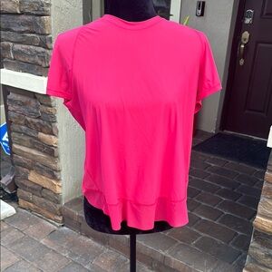 Lululemon Athletica Pink Polo Short Sleeve Boxy Tee